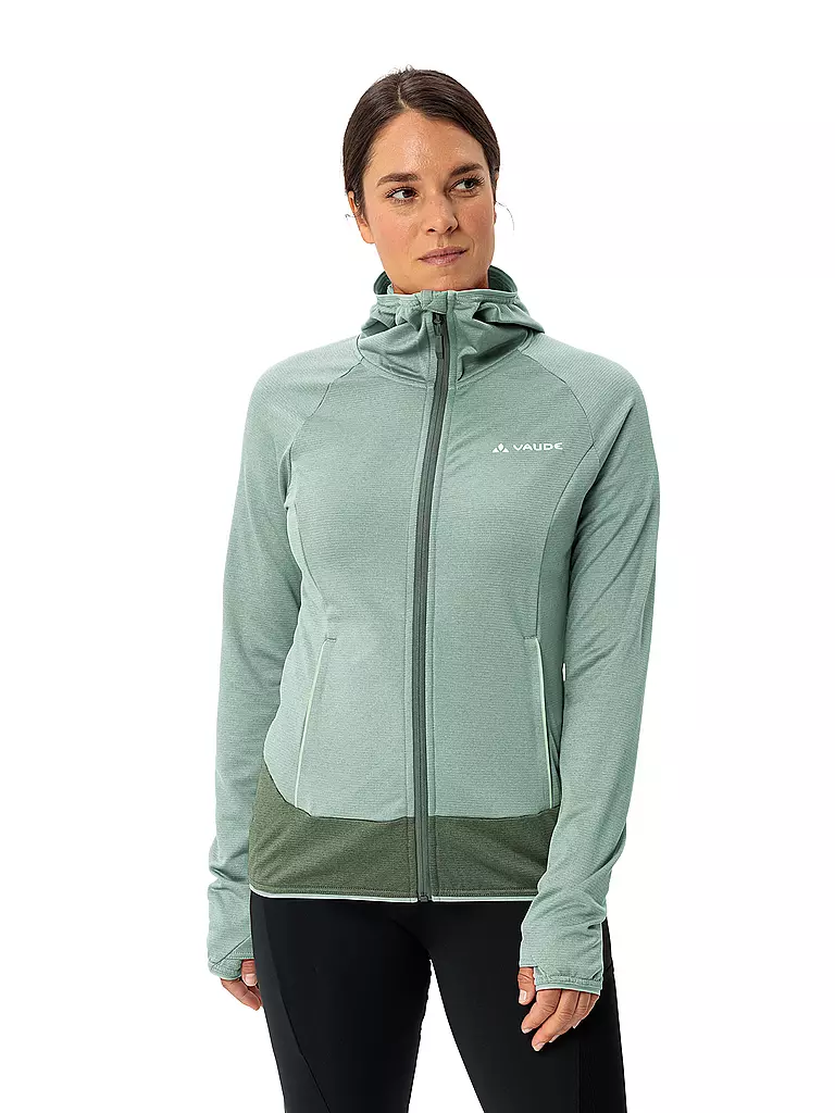 VAUDE | Damen Fleecejacke Tekoa II Hoodie | hellgrün