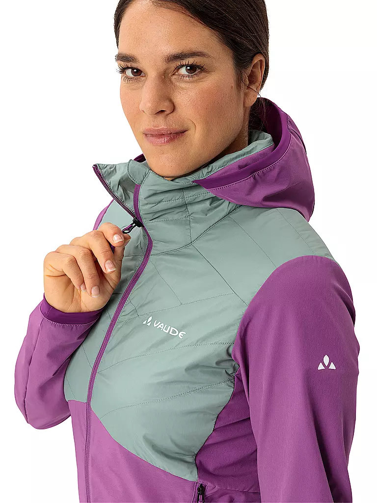 VAUDE | Damen Hybridjacke Brenva Hoodie | hellblau