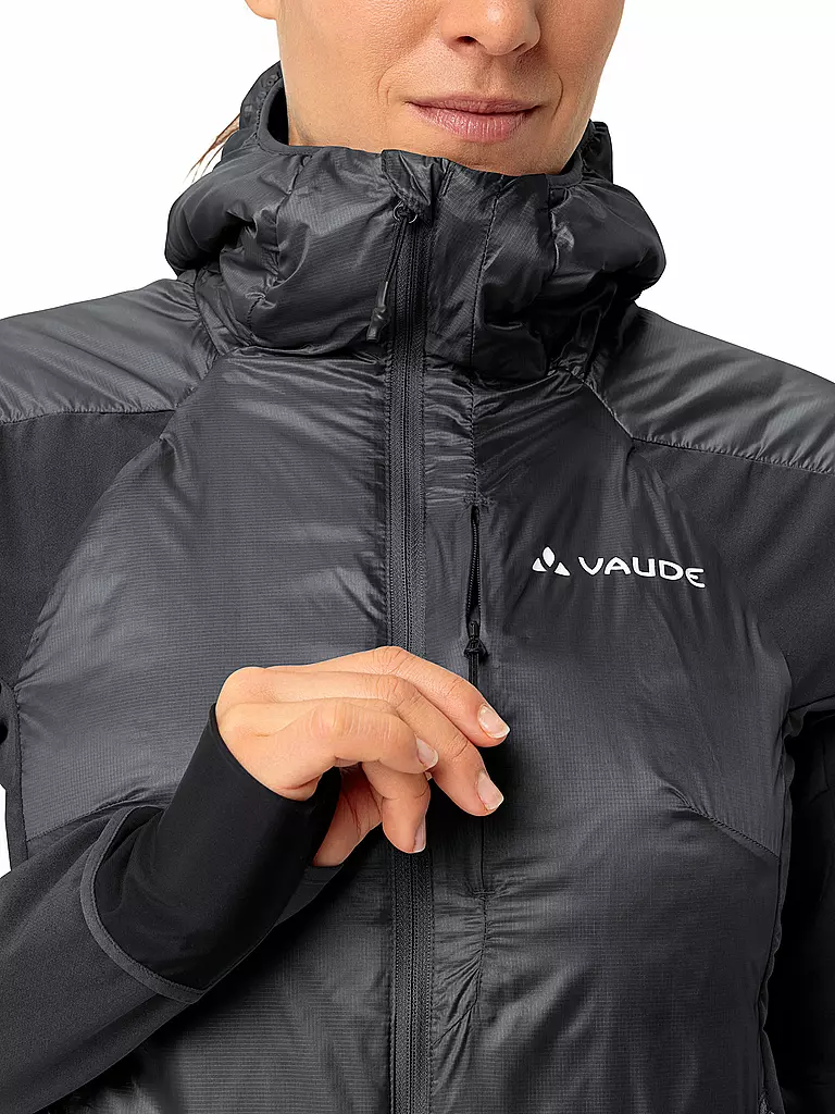 VAUDE | Damen Hybridjacke Larice Hoodie | schwarz