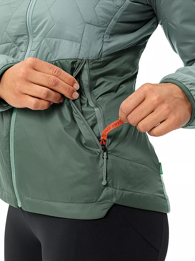 VAUDE | Damen Isojacke Freney VI Hoodie | hellgrün