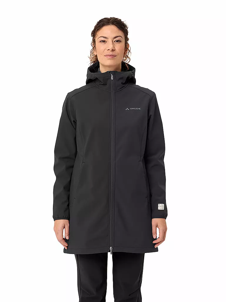 VAUDE | Damen Softshellparka Moena  warm Hoodie | schwarz