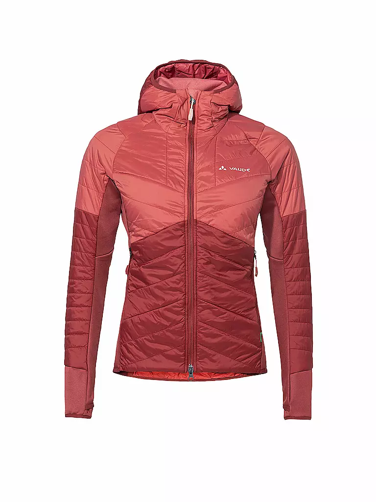 VAUDE | Damen Touren Isojacke Sesvenna Hoodie | dunkelrot