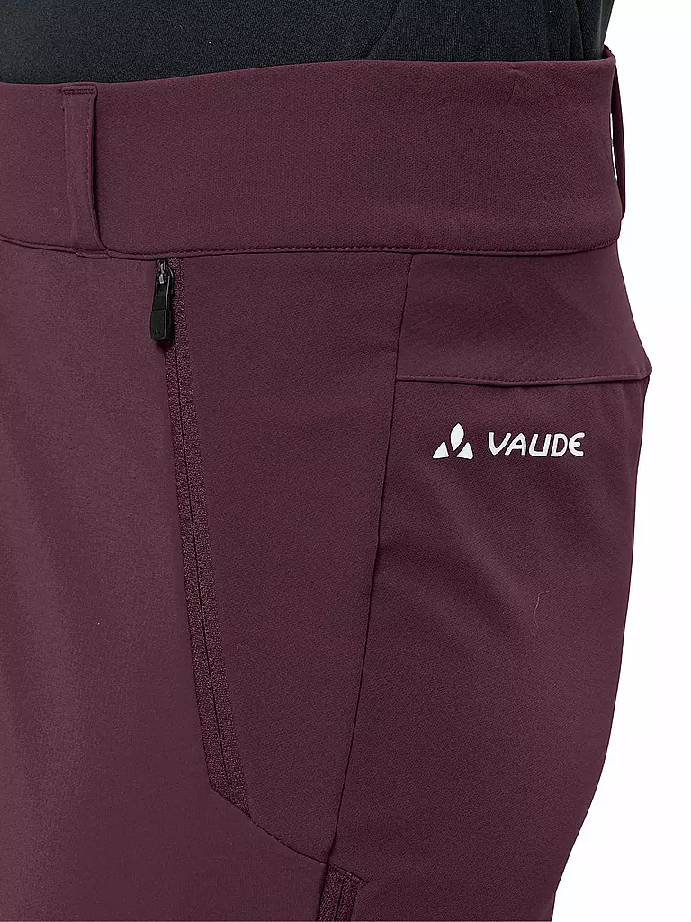 VAUDE | Damen Touren Softshellhose Larice | dunkelrot