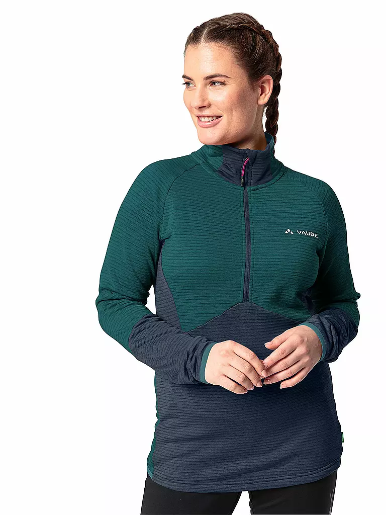 VAUDE | Damen Touren Zipshirt Larice  Fleece | petrol