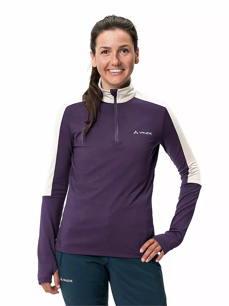 VAUDE | Damen Tourenshirt Livigno mit Zip | lila