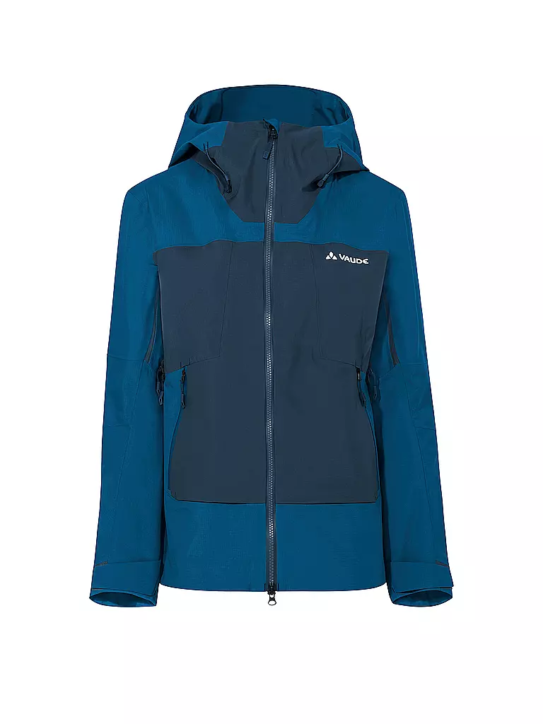 VAUDE | Damen Wanderjacke Croz Alpine 3L Hoodie | dunkelblau