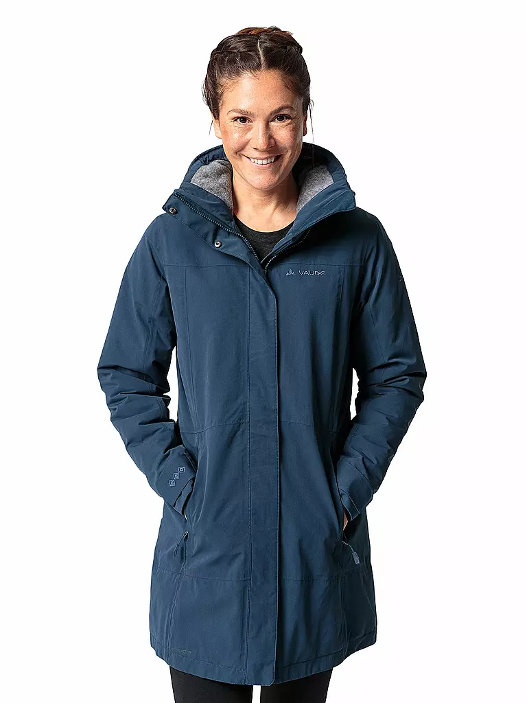 VAUDE | Damen Winterparka Skomer II Wool  | dunkelblau