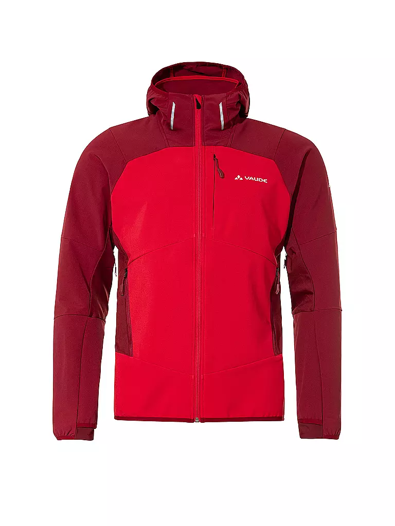 VAUDE | Herren Softshelljacke Larice  Hoodie | dunkelrot