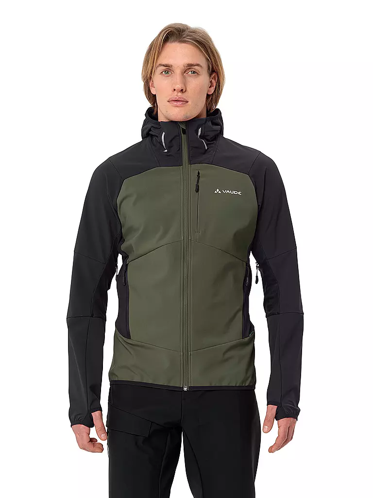 VAUDE | Herren Softshelljacke Larice  Hoodie | olive