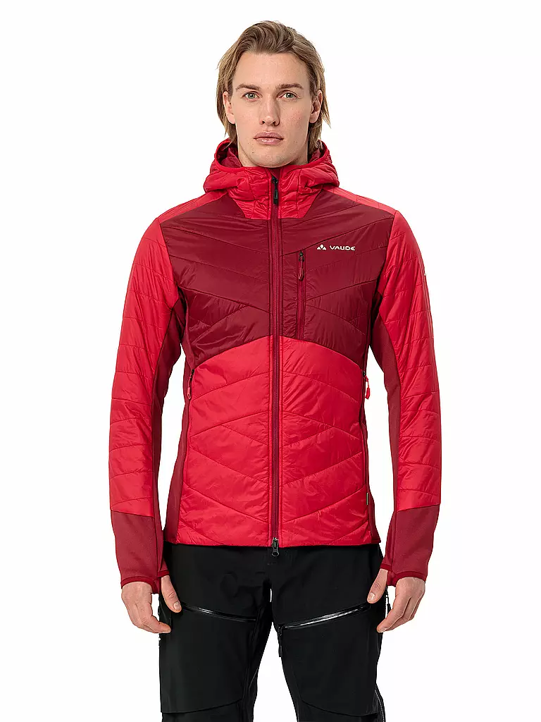 VAUDE | Herren Touren Isojacke Sesvenna Hoodie | dunkelrot