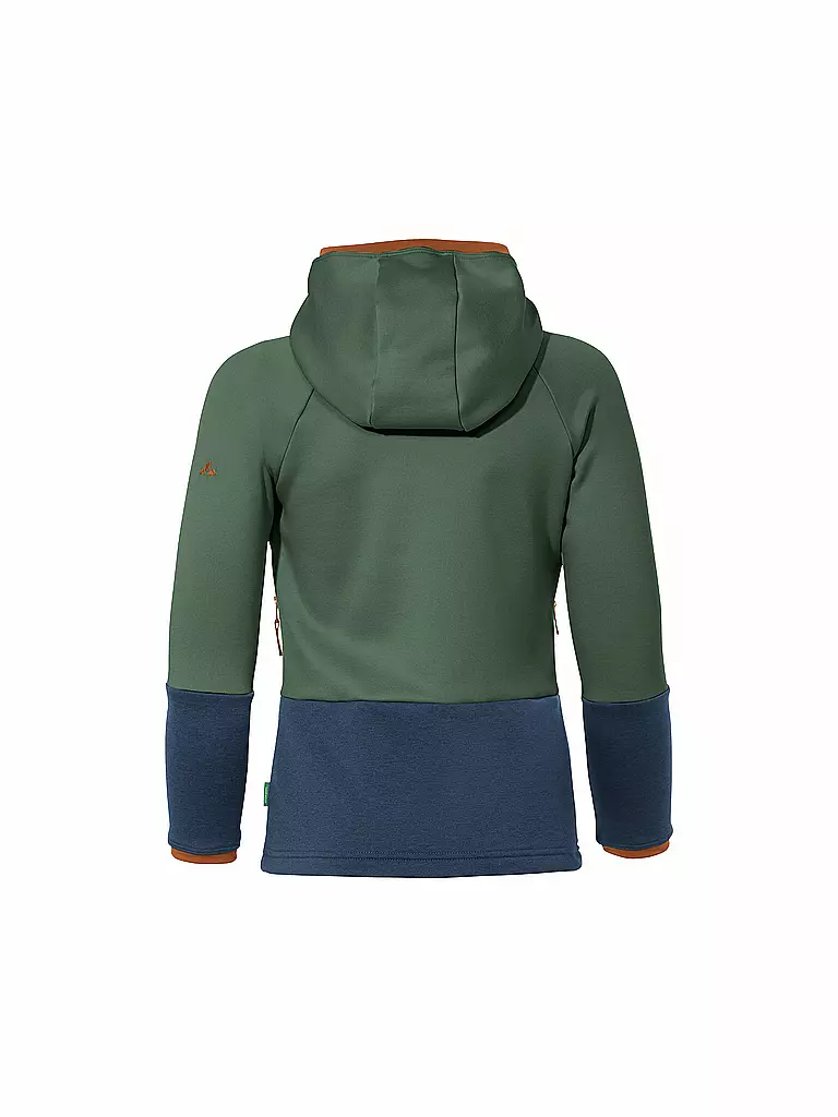 VAUDE | Kinder Fleecejacke Capacida Hoodie | dunkelgrün