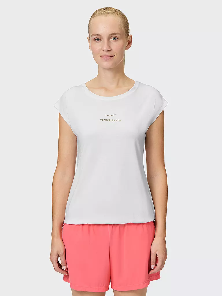 VENICE BEACH |  Damen Fitnessshirt Wonder | weiss