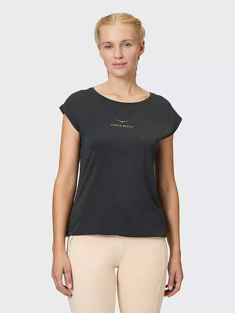 VENICE BEACH |  Damen Fitnessshirt Wonder | creme