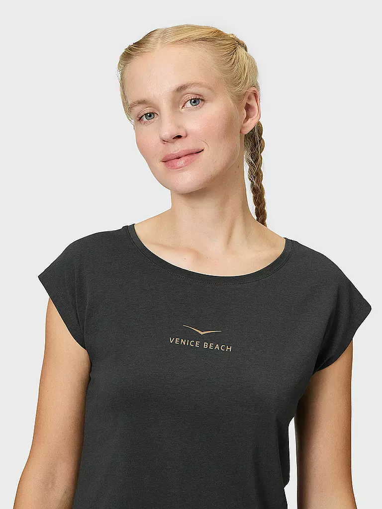 VENICE BEACH |  Damen Fitnessshirt Wonder | creme