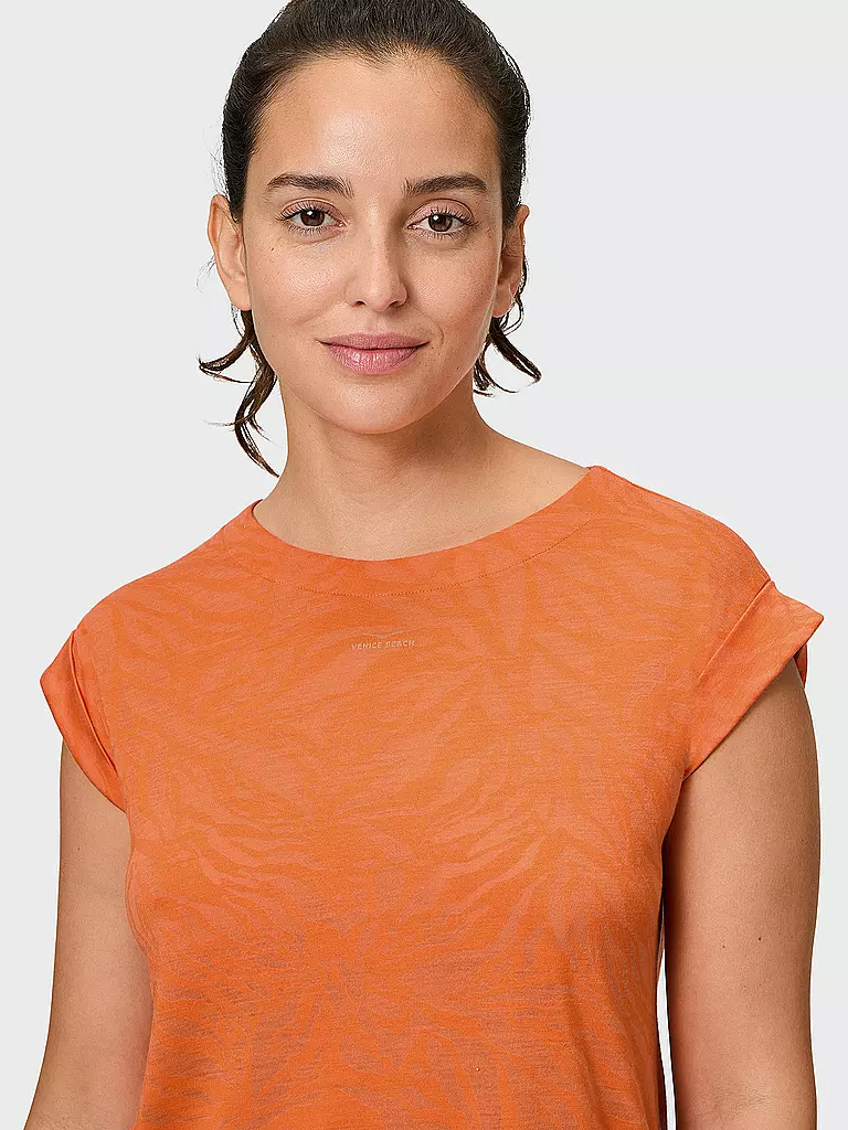 VENICE BEACH | Damen Fitnessshirt Tirara | orange