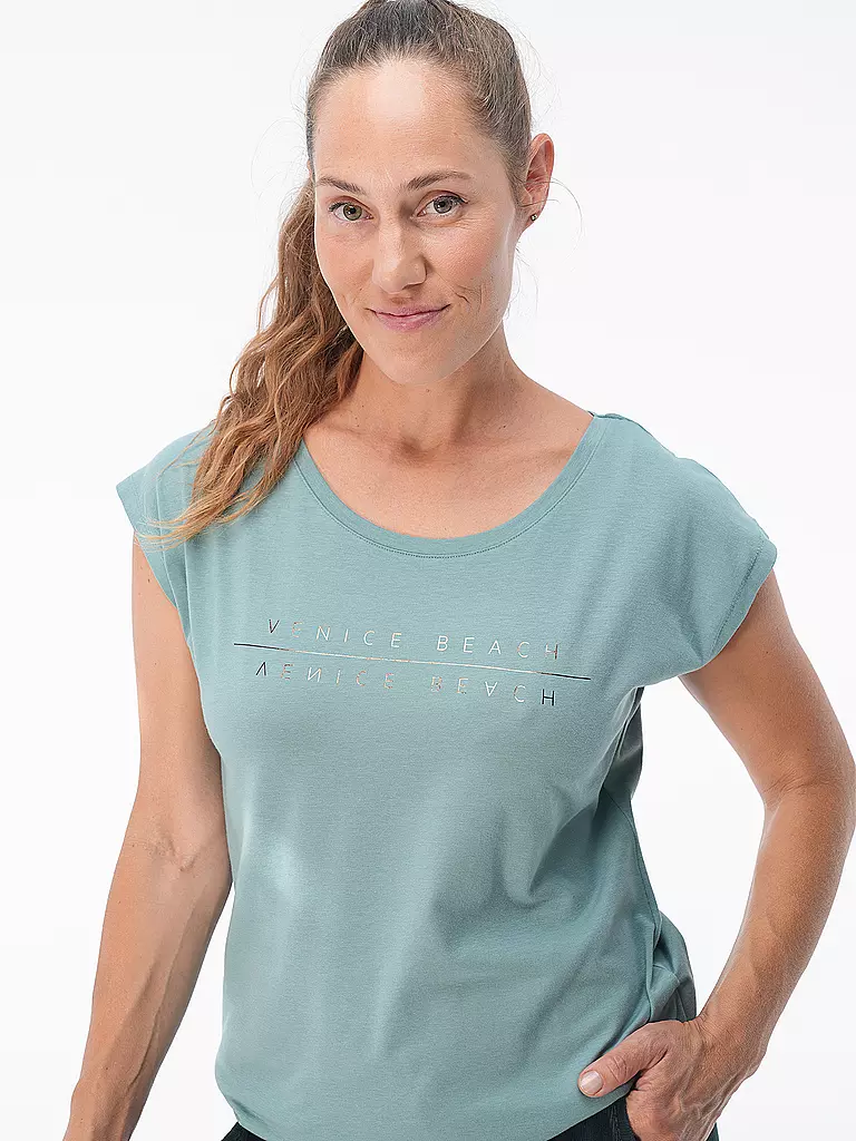 VENICE BEACH | Damen Fitnessshirt Wonder | dunkelgrün