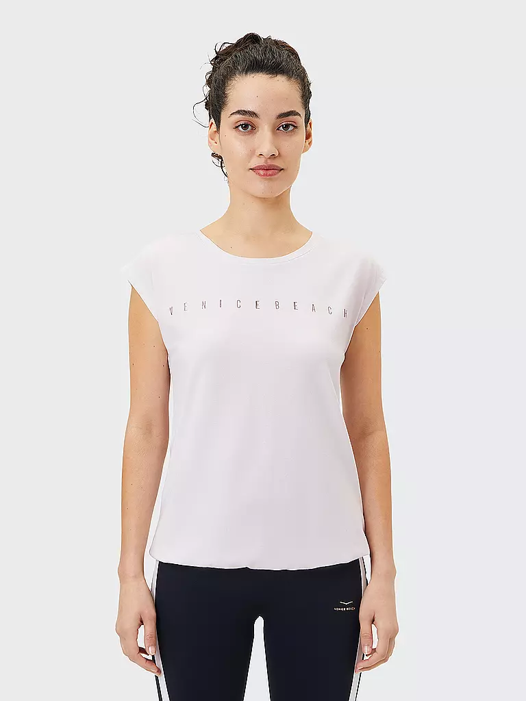 VENICE BEACH | Damen Fitnessshirt Wonder | weiss