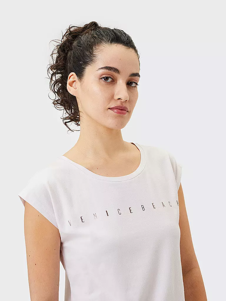 VENICE BEACH | Damen Fitnessshirt Wonder | weiss