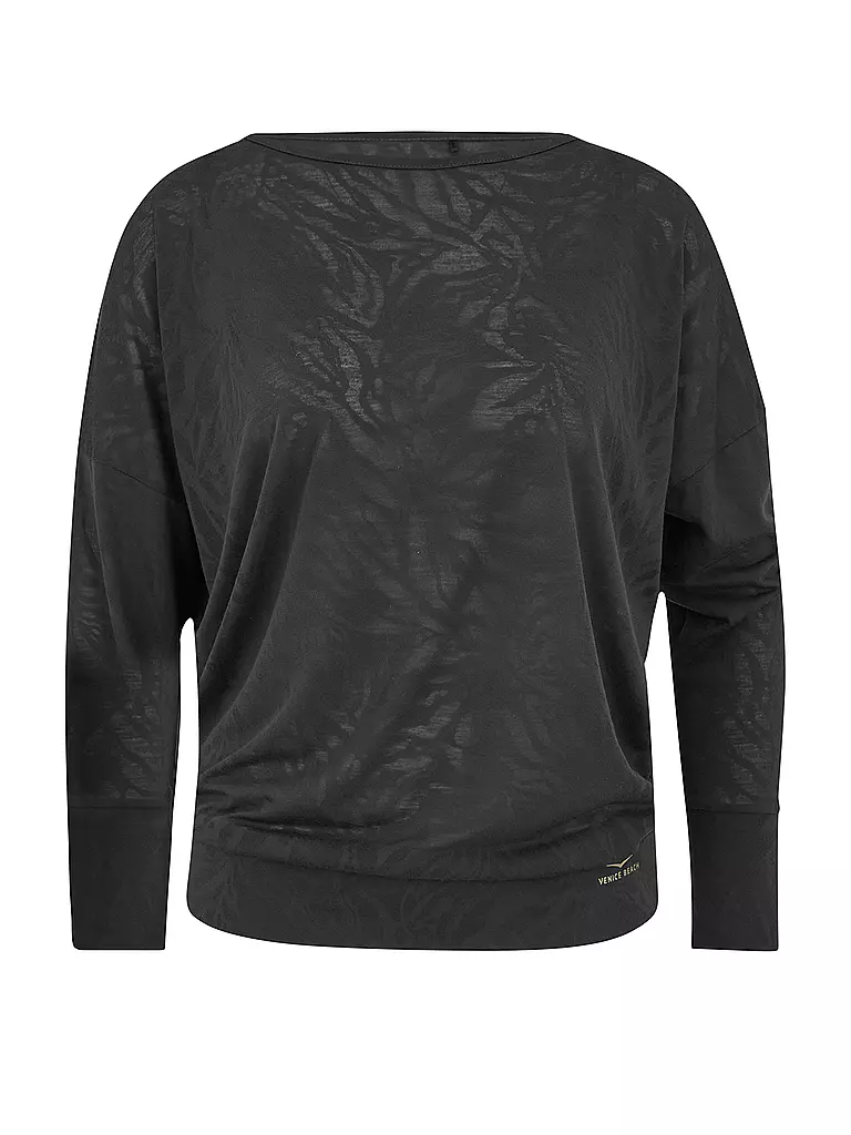 VENICE BEACH | Damen Fitnesssweater Calma | schwarz