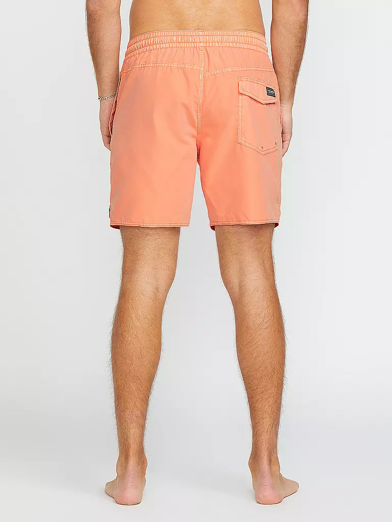 VOLCOM | Herren Badeshort Center Trunk 17 | koralle