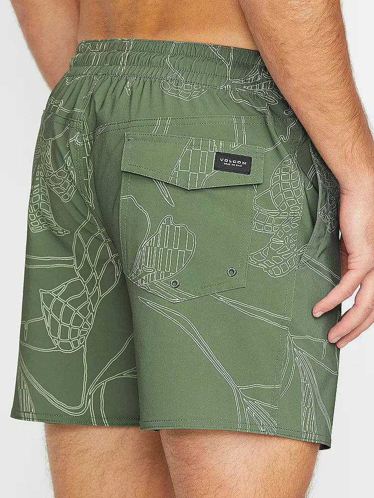 VOLCOM | Herren Badeshort Lido Print Trunk 16 | grau