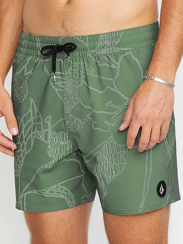 VOLCOM | Herren Badeshort Lido Print Trunk 16 | grau